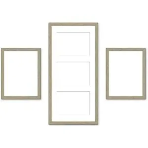 Höffner Bilderrahmen-Set   ¦ holzfarben ¦ Kunststoff ¦ Maße (cm): B: 23 H: 50 T: 2.5