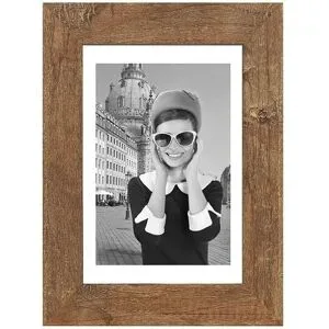 Höffner Bilderrahmen 21x30 cm  Hollywood ¦ braun ¦ Massivholz ¦ Maße (cm): B: 26 H: 35