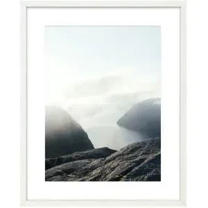 Höffner Holzbilderrahmen 40x50 cm  Iceland ¦ weiß ¦ Holzwerkstoff ¦ Maße (cm): B: 42 H: