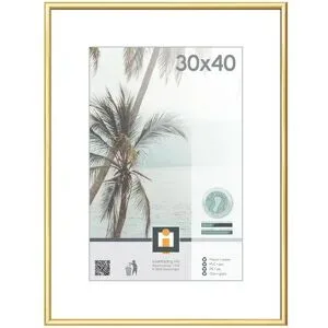 Höffner Kunststoffrahmen  Kyoto ¦ gold ¦ Kunststoff ¦ Maße (cm): B: 31 H: 41 T: 1.8