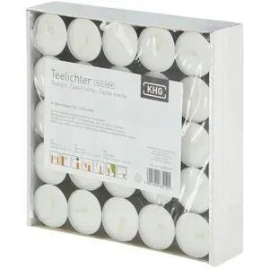 Höffner Teelichte  75er Pack   ¦ weiß ¦ Wachs,Aluminium ¦ Maße (cm): H: 1,5  Ø: 4