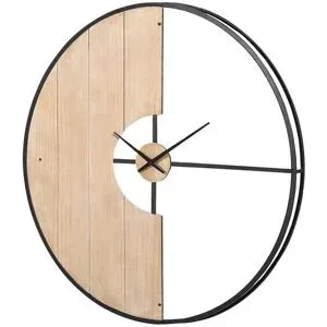 Höffner Wanduhr 90 cm Pine ¦ holzfarben ¦ Metall,Holzwerkstoff ¦ Maße (cm): T: 6.0  Ø: