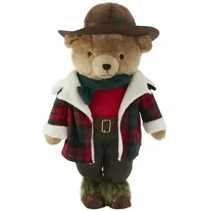Höffner Deko Figur Bär   ¦ braun ¦ Polyester,Metall ¦ Maße (cm): B: 38 H: 60 T: 23.0