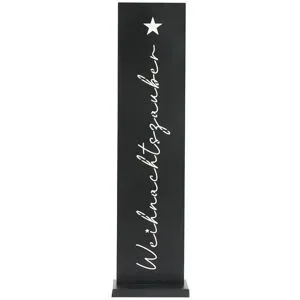 Höffner Dekoaufsteller Weihnachtszauber   ¦ schwarz ¦ Metall ¦ Maße (cm): B: 15 H: 77