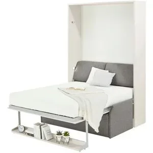 nehl Schrankbett  2weiRaumWunder ¦ grau ¦ Maße (cm): B: 175 H: 230 T: 119.0