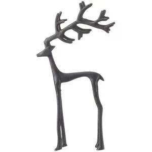 Höffner Alu-Hirsch   ¦ schwarz ¦ Aluminium ¦ Maße (cm): B: 15 H: 30 T: 6.5