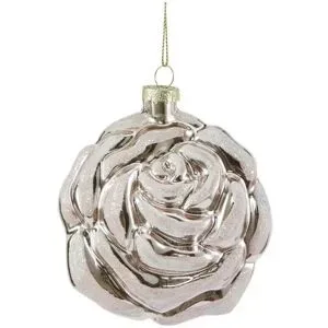 HOME STORY Weihnachtsbaumschmuck Rose   ¦ rosa/pink ¦ Glas,Aluminium ¦ Maße
