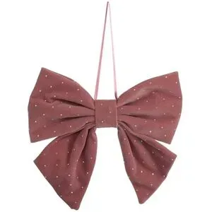 Höffner Anhänger Schleife   ¦ rosa/pink ¦ Polyester ¦ Maße (cm): B: 19 H: 20