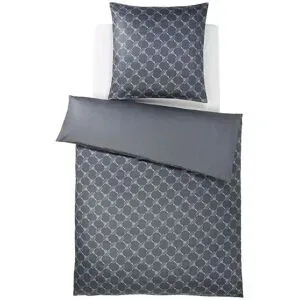 JOOP! Mako-Satin Bettwäsche  Cornflower Gradiant ¦ grau ¦ Maße (cm): B: 135