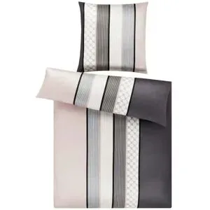 JOOP! Mako-Satin Bettwäsche  Cornflower Stripe ¦ rosa/pink ¦ Maße (cm): B: 135