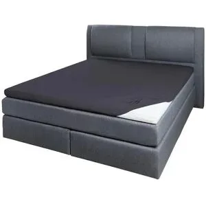 como Jersey-Elasthan Topper-Spannbetttuch  03601 ¦ grau ¦ Maße (cm): B: 100 H:
