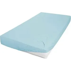 Höffner Jersey Spannbettlaken   ¦ blau ¦ Maße (cm): B: 150 H: 22