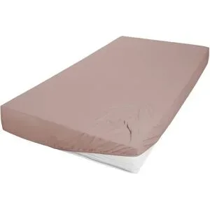 Höffner Jersey Spannbettlaken   ¦ braun ¦ Maße (cm): B: 100 H: 22
