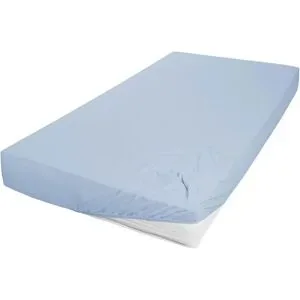 Höffner Jersey Spannbettlaken   ¦ blau ¦ Maße (cm): B: 120 H: 22