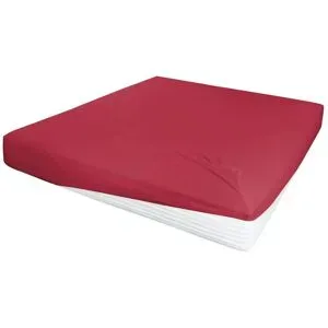 Höffner Jersey-Elastan Boxspringlaken   ¦ rot ¦ Maße (cm): B: 100 H: 28