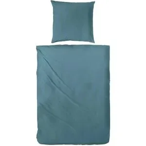 Höffner Mako-Satin Bettwäsche-Set   ¦ grün ¦ Maße (cm): B: 200 H: 1