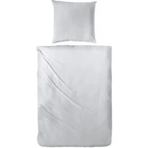 Höffner Mako-Satin Bettwäsche-Set   ¦ grau ¦ Maße (cm): B: 200 H: 1