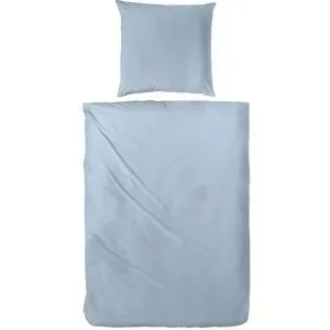 Höffner Mako-Satin Bettwäsche-Set   ¦ blau ¦ Maße (cm): B: 200 H: 1