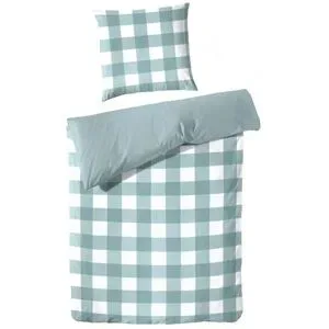 Höffner Perkal Bettwäsche-Set   ¦ grün ¦ Maße (cm): B: 200 H: 1