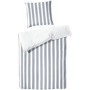Höffner Perkal Bettwäsche-Set   ¦ blau ¦ Maße (cm): B: 240 H: 1