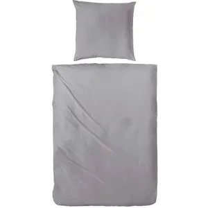 Höffner Satin Bettwäsche-Set   ¦ grau ¦ Maße (cm): B: 135 H: 1