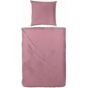 Höffner Satin Bettwäsche-Set   ¦ rot ¦ Maße (cm): B: 200 H: 1