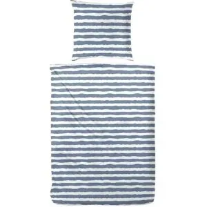 Höffner Baumwoll Bettwäsche-Set   ¦ blau ¦ Maße (cm): B: 155 H: 1