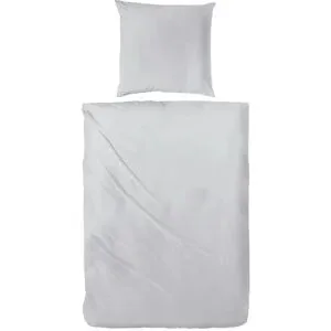 Höffner Satin Bettwäsche-Set   ¦ grau ¦ Maße (cm): B: 200 H: 1