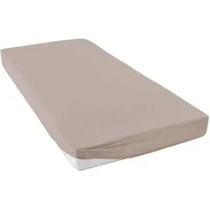 Höffner Spannbetttuch   ¦ beige ¦ Maße (cm): B: 180 H: 50