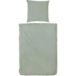 Höffner Stone-Washed Bettwäsche   ¦ grün ¦ Maße (cm): B: 155 H: 1