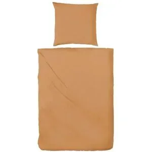 Höffner Stone-Washed Bettwäsche   ¦ gelb ¦ Maße (cm): B: 240 H: 1