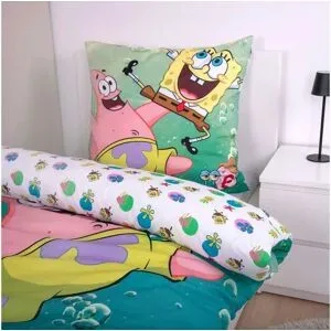 Höffner Bettwäsche-Set Spongebob   ¦ mehrfarbig ¦ Maße (cm): B: 135 H: 1