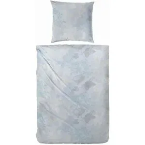 Höffner Biber Bettwäsche-Set   ¦ blau ¦ Maße (cm): B: 155 H: 1