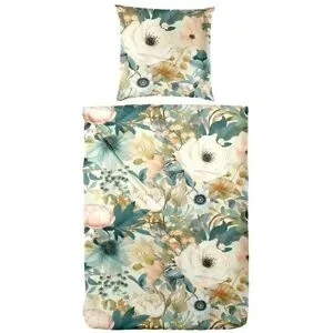 Höffner Mako-Satin Bettwäsche-Set   ¦ mehrfarbig ¦ Maße (cm): B: 135 H: 1