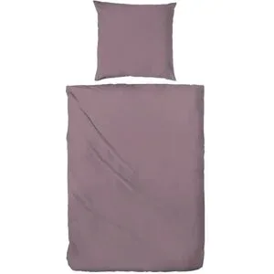 Höffner Flanell Bettwäsche-Set   ¦ lila/violett ¦ Maße (cm): B: 155 H: 1