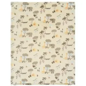 Alvi Microfaserdecke  Jungle ¦ beige ¦ Synthetik ¦ Maße (cm): B: 75