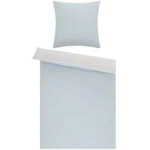 como Renforcé Wende-Bettwäsche  Chambray Piping ¦ blau ¦ Maße (cm): B: 155