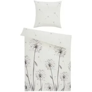 como Satin Bettwäsche  Pusteblume ¦ grau ¦ Maße (cm): B: 135