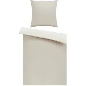 como Satin Wende-Bettwäsche  Satin Piping ¦ creme ¦ Maße (cm): B: 155