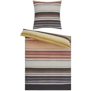 como Satin Bettwäsche  Vintage Blossom Stripes ¦ mehrfarbig ¦ Maße (cm): B: 135