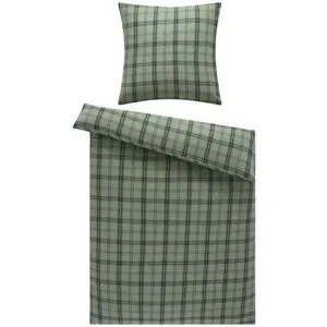 como Biber Bettwäsche  Tartan ¦ grün ¦ Maße (cm): B: 135