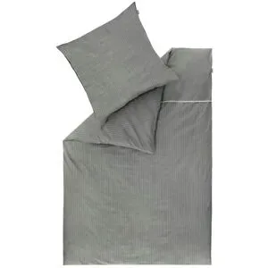 Musterring Renforcé Wende-Bettwäsche  Twist ¦ grau ¦ Maße (cm): B: 135
