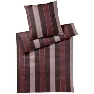 JOOP! Mako-Satin Bettwäsche  Stripes ¦ rot ¦ Maße (cm): B: 135