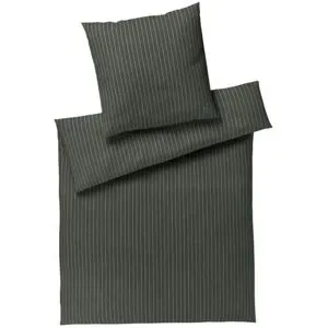 JOOP! Mako-Satin Bettwäsche  Soft Stripes ¦ grün ¦ Maße (cm): B: 135