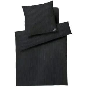 JOOP! Mako-Satin Bettwäsche  Soft Stripes ¦ grau ¦ Maße (cm): B: 135
