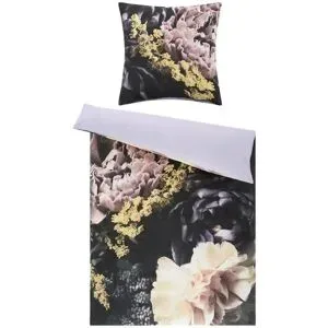 indigo Mako-Satin Wende-Bettwäsche  Flowery ¦ Maße (cm): B: 135