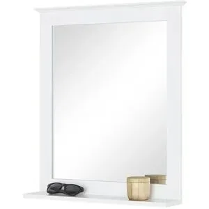 uno Spiegel  Königssee ¦ weiß ¦ Holzwerkstoff,Glas ¦ Maße (cm): B: 60 H: 68 T: