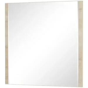 Höffner Spiegel 80 x 79 cm Life ¦ holzfarben ¦ Glas,Aluminium,Holzwerkstoff ¦ Maße (cm):