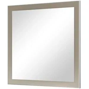 Höffner Spiegel 80 x 77 cm Duna ¦ beige ¦ Glas,Aluminium,Holzwerkstoff ¦ Maße (cm): B: