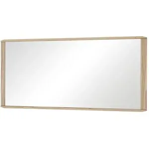Höffner Spiegel 117 5 x 52 cm Novum ¦ holzfarben ¦ Glas,Aluminium ¦ Maße (cm): B: 117,5